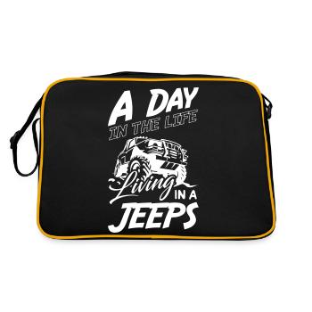 A Day In My Life Living in a Jeeps - Retro Bag - black/gold - Back