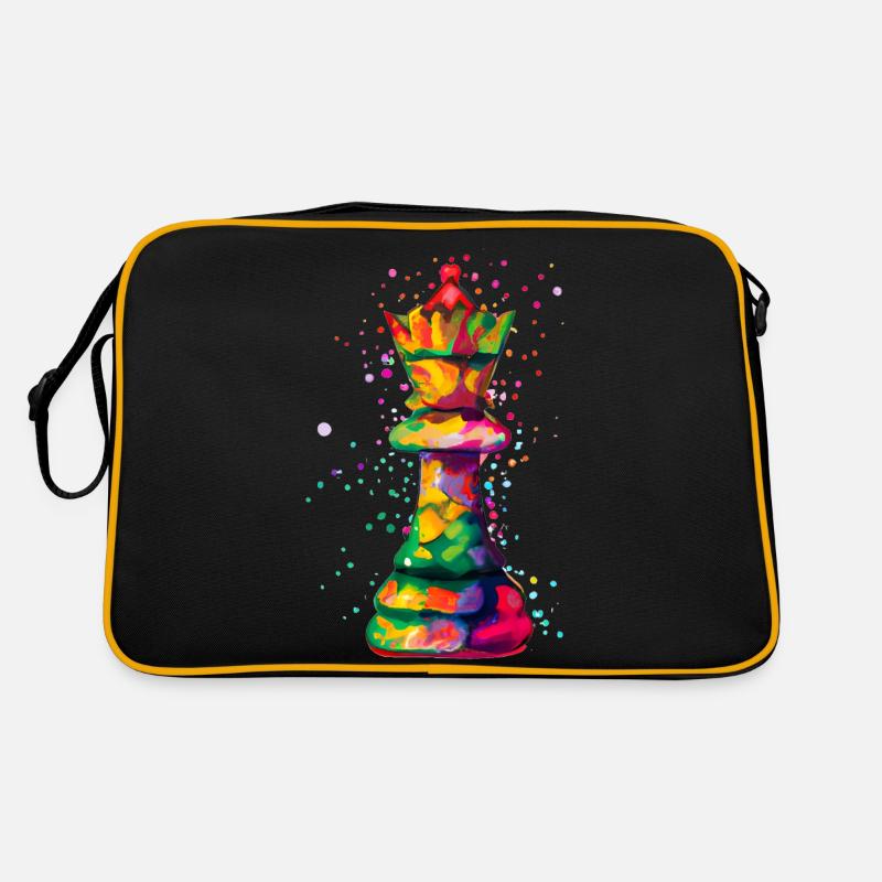 Art Chess Piece Kings - Sac Retro - noir/or