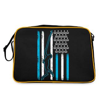 Spearfishing - Retro Bag - black/gold - Back