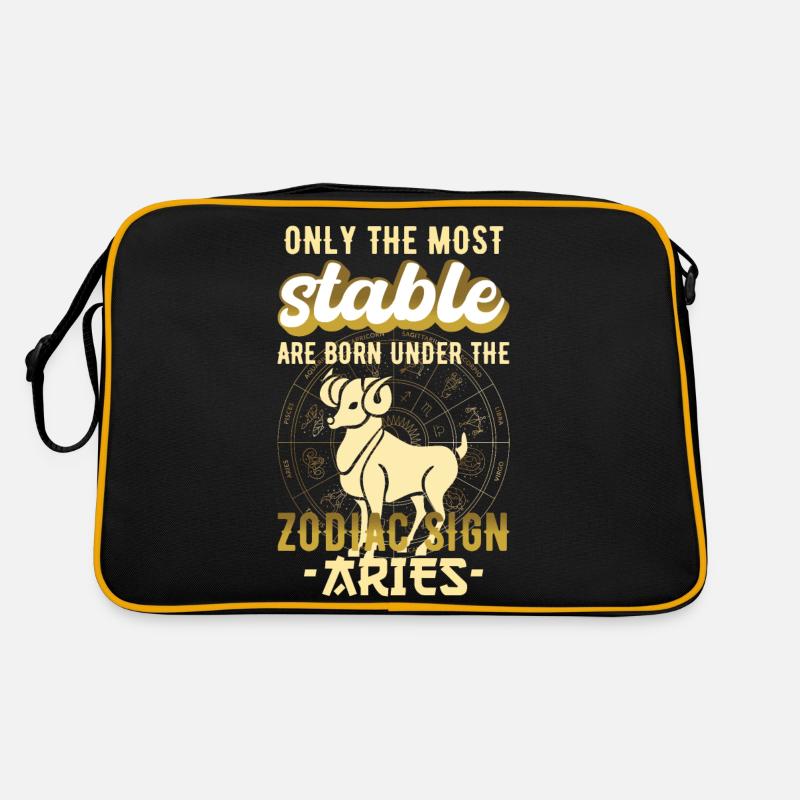 Sternzeichen Widder Sterne Geschenk Retro Tasche