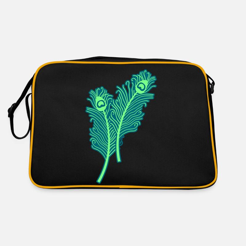 Peacock Feathers Retro Bag