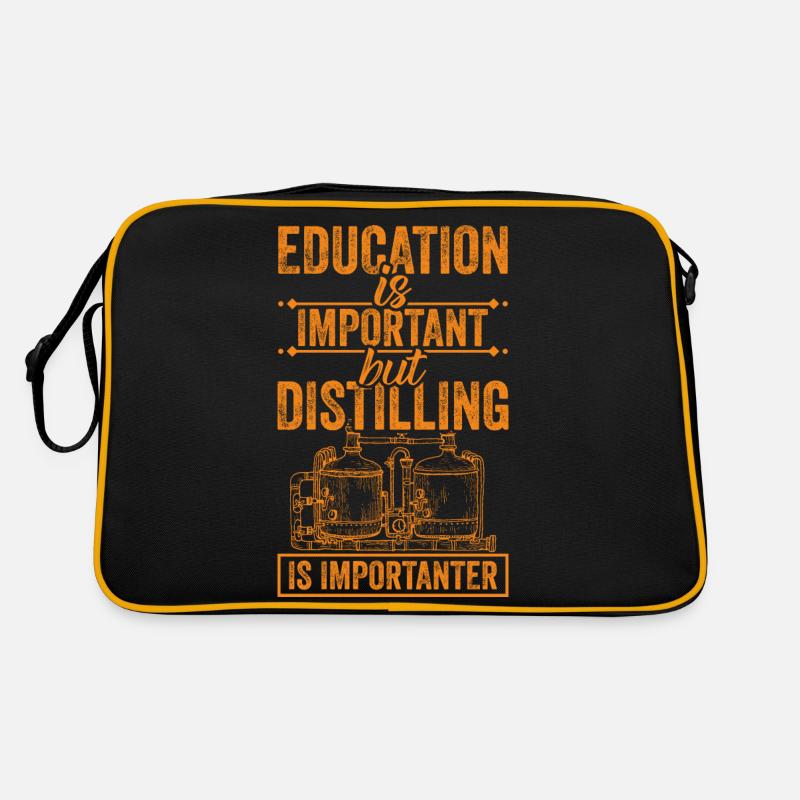 Distilling Is Importanter Whiskey Distiller Retro Bag