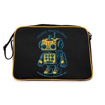 Robot Revolution - Retro Bag - black/gold - Back