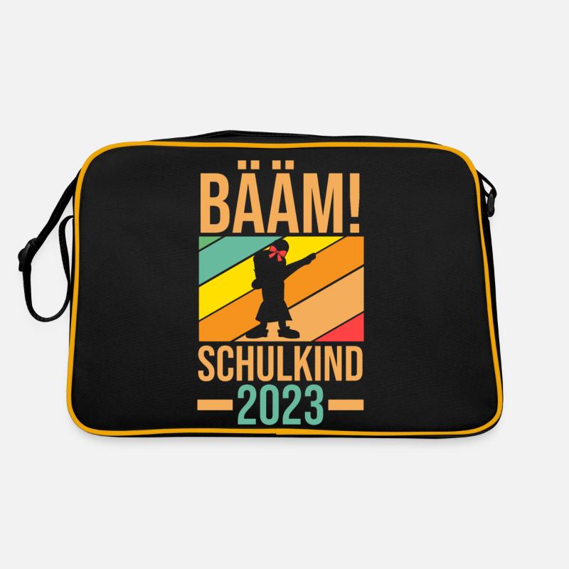 Schulkind 2023 Schulbeginn Erste Klasse Einschulun Retro Tasche