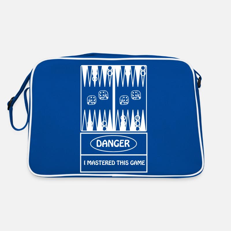 boardgame chess backgammon game night Retro Tasche