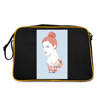 Exprimez-vous avec audace avec notre - Sac Retro - noir/or - Dos