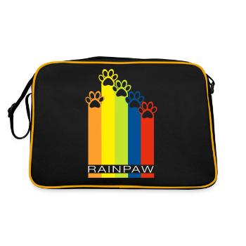 Rainpaw Rainbow Dog Paw Dog - Retro Bag - black/gold - Back