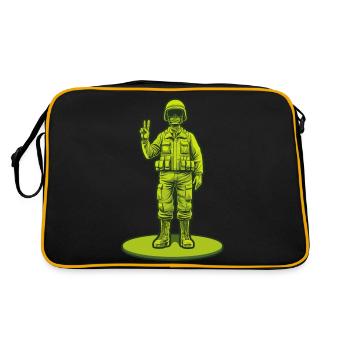 Soldat de la paix - Sac Retro - noir/or - Dos