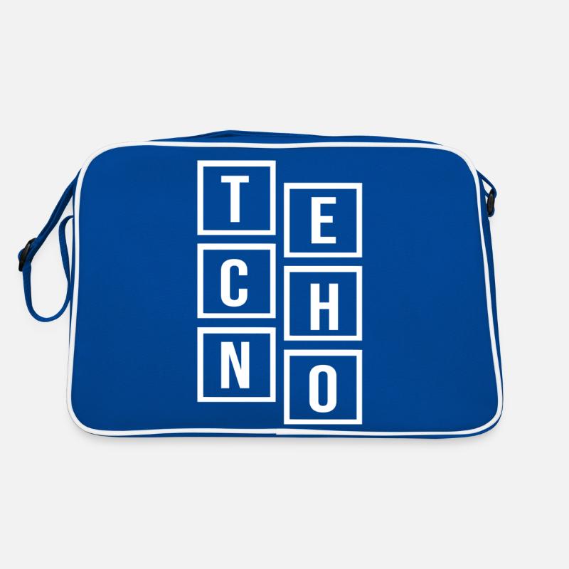 techno square music Retro Bag