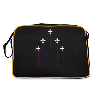 Colour overhead lines - Retro Bag - black/gold - Back
