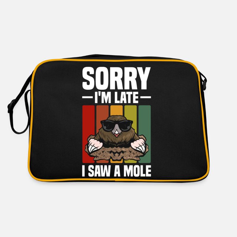 Maulwurf Liebhaber | Maulwürfe Tiere Geschenkidee Retro Tasche