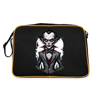 A Big-headed Vampire 5 - Retro Bag - black/gold - Back