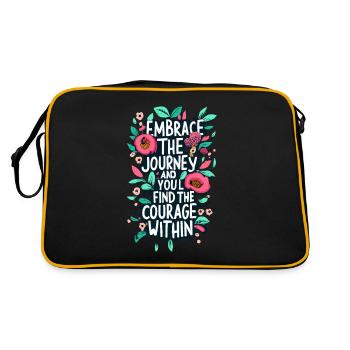 Embrassez la fin de Jurney et trouvez le courage à l’intérieur - Sac Retro - noir/or - Dos