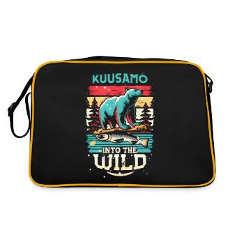 Kuusamo Finland Into The Wild #3 - Retro Bag - black/gold - Back