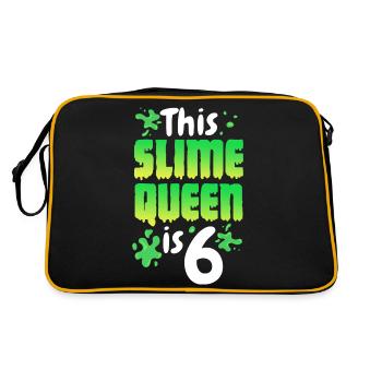 This slime queen is 6 - Retro Bag - black/gold - Back
