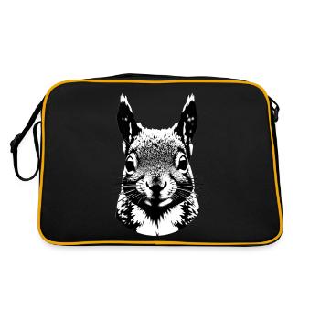 Squirrel - Retro Bag - black/gold - Back
