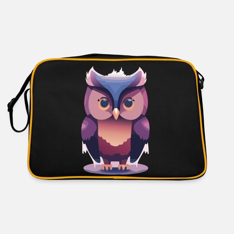 Eulenwächter (Dreamy Animals Collection) Retro Tasche