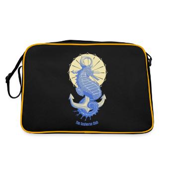 The Seahorse Club (version2) - Sac Retro - noir/or - Dos