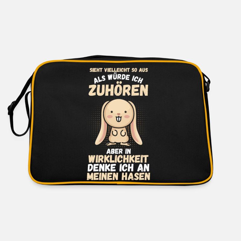 Kaninchen Hase Retro Tasche