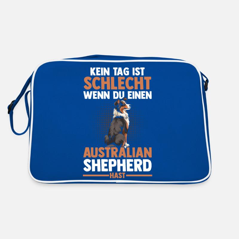 Australian Shepherd Hund Aussie Retro Tasche