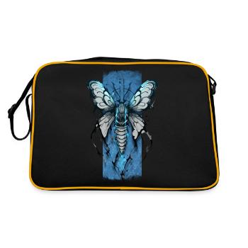 Nocturne enchanteur : Papillon mystique - Sac Retro - noir/or - Dos