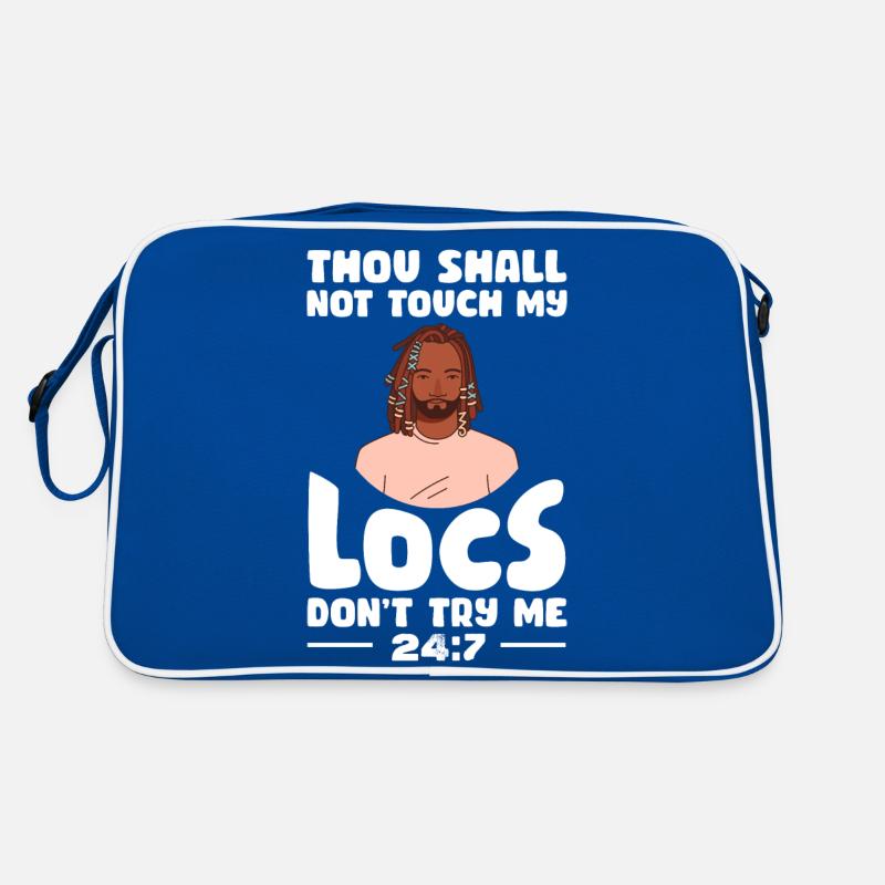 Thou Shall Not Touch My Locs Don'T Try Me Retro Bag