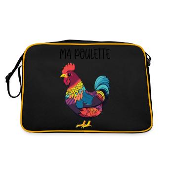 Ma poulette - Poule - Nature - Sac Retro - noir/or - Dos