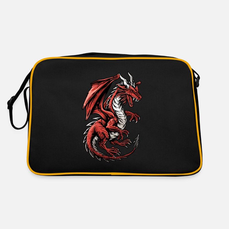 Vintage Dragon rampant Retro Bag
