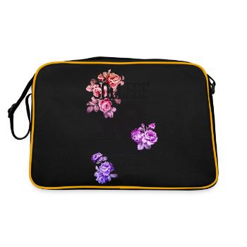Belle femme peinture art visage femme colorée - Sac Retro - noir/or - Dos