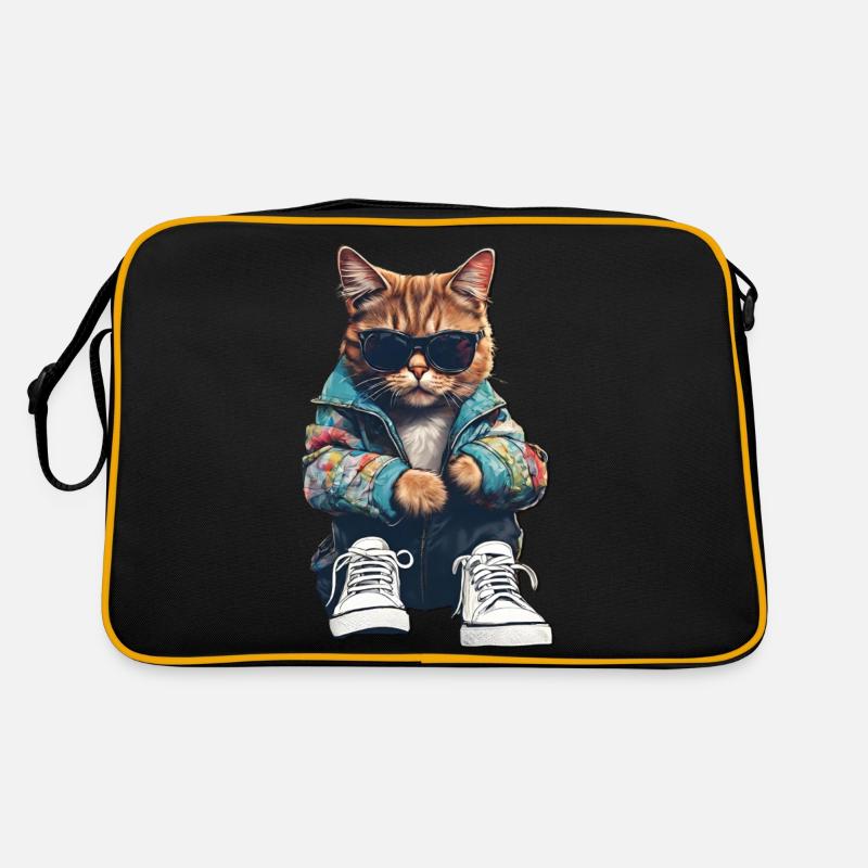 Coole Katze Retro Tasche