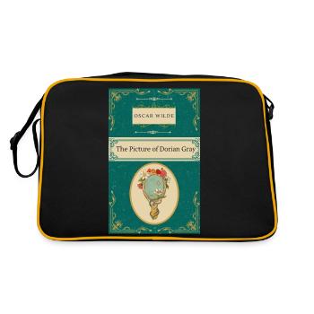Oscar Wilde - Das Bildnis des Dorian Gray - Retro Tasche - Schwarz/Gold - Hinten