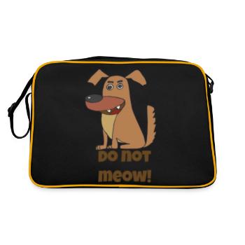 Chien - ne miaule pas - Sac Retro - noir/or - Dos