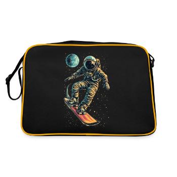 Zero Gravity Snowboarden - Retro Tasche - Schwarz/Gold - Hinten