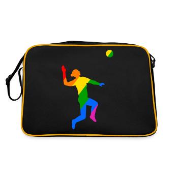 Rainbow Jump in Volleyball - Retro Bag - black/gold - Back