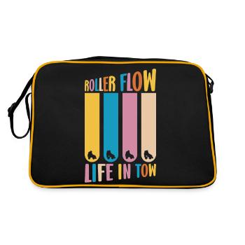 Artiste Peintre Graphique Né Pour Peinture Art Cadeau - Sac Retro - noir/or - Dos