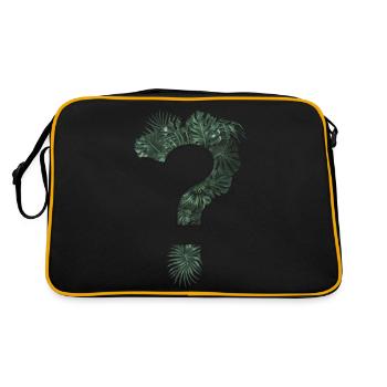 Point d’interrogation plantes tropicales - Sac Retro - noir/or - Dos