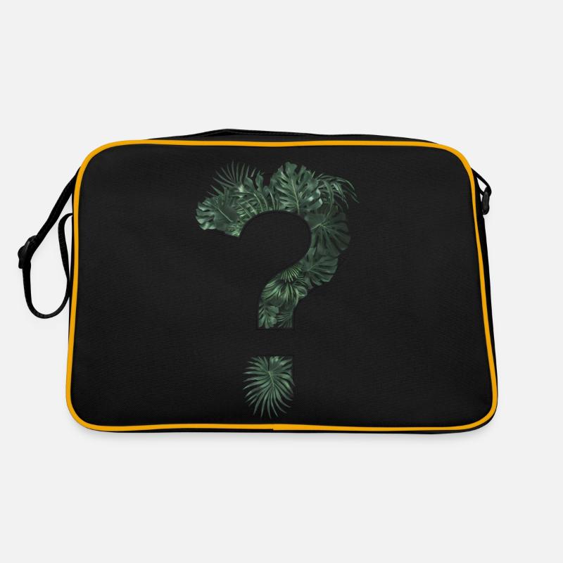 Question mark tropical plants Retro Bag