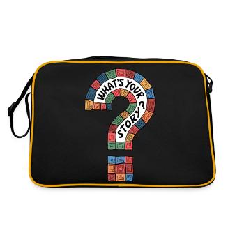 What's Your Story? - Retro Bag - black/gold - Back