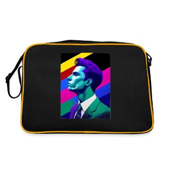 Stand with Pride - Retro Tasche - Schwarz/Gold - Hinten