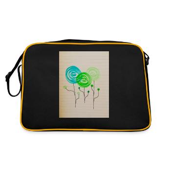Forest draw - Retro Bag - black/gold - Back