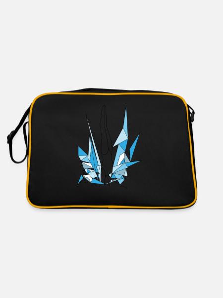 Get into your element - Retro Tasche - Schwarz/Gold - Hinten