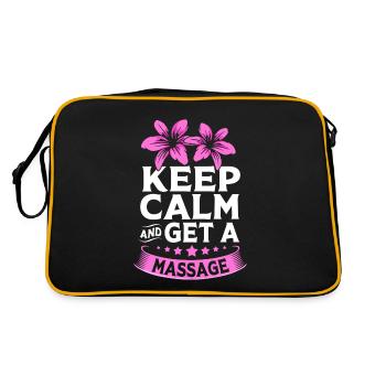 massage - Retro Bag - black/gold - Back