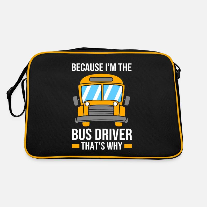 Schulbus Schulbusfahrer Busfahrer Retro Tasche