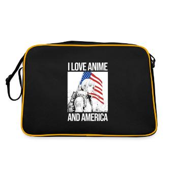 I love anime and America manga style. - Retro Bag - black/gold - Back