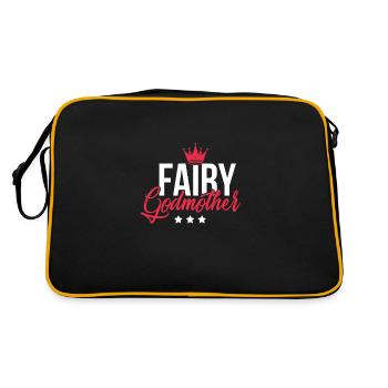 Mère la fille de cadeau marraine fée - Sac Retro - noir/or - Dos