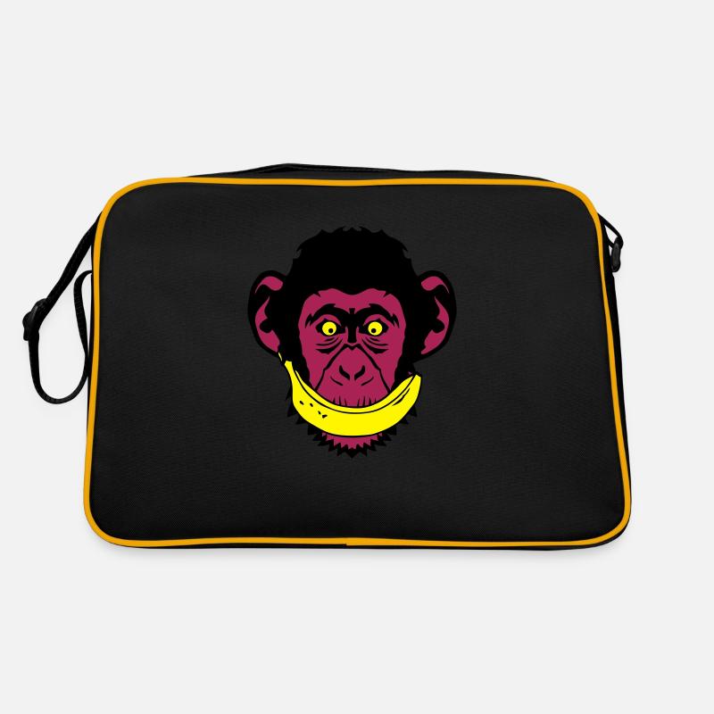 monkey smile banana smile Retro Bag