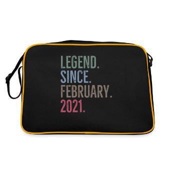 Legend Since February 2021 - Retro Bag - black/gold - Back
