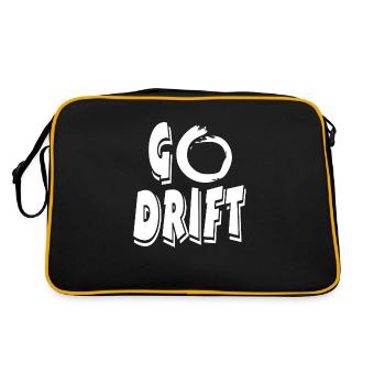 Auto - Retro Tasche - Schwarz/Gold - Hinten