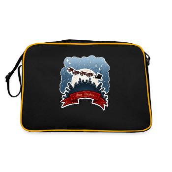 Tazz parle | Reigh Otters Noël Merch - Sac Retro - noir/or - Dos