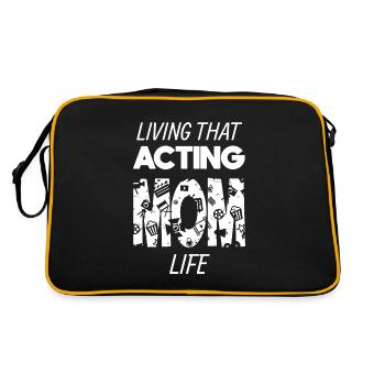 Vivre cette vie de maman actrice Maman - Sac Retro - noir/or - Dos